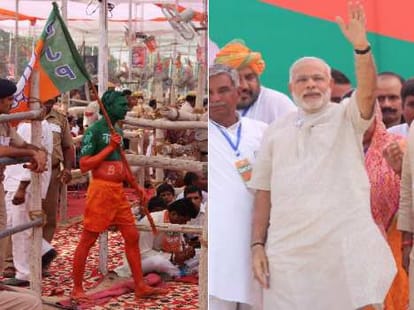 election campaigning of narendra modi in haryana