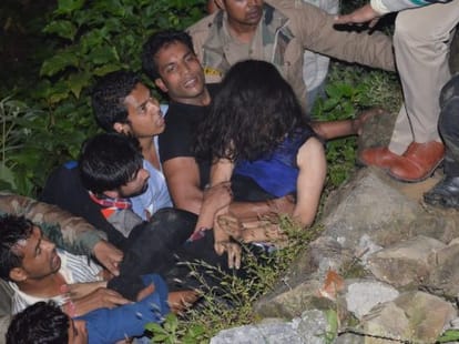 tourist bus accident in nainital.