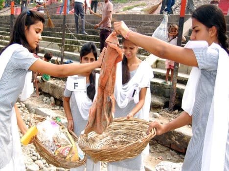 clean ganga campaign haridwar.