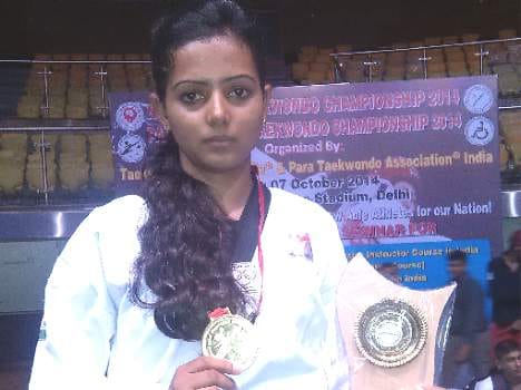 north india Taikwandon himachali anuradha thakur win gold