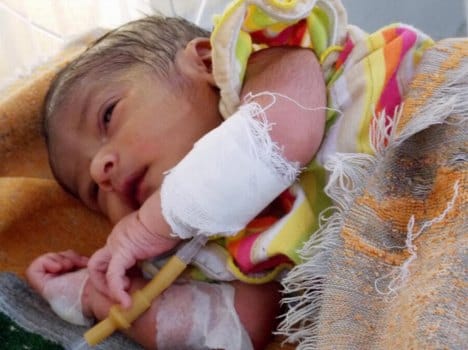 new born child found in haldwani.