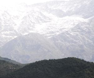 snowfall on hills, temperature down.