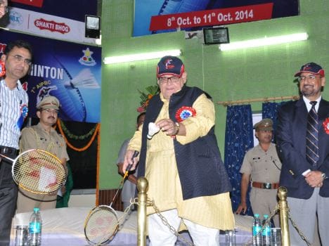 opening of police badminton.