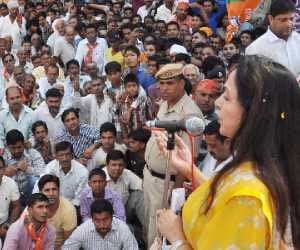 Modi wants to develop Haryana: Hema Malini
