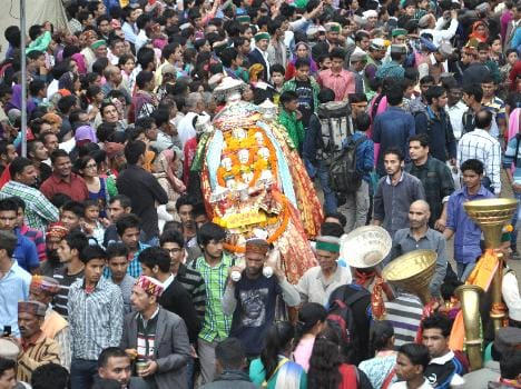 kullu dussehra, where god dance with people.