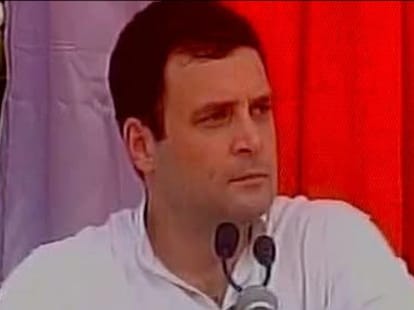 election campaigning : rahul gandhi rally live