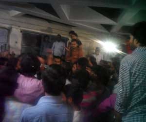 JNU burns in mahishasur day.