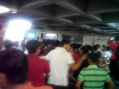 JNU burns in mahishasur day.