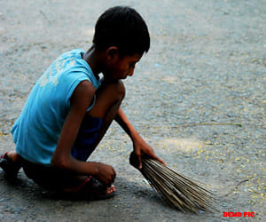story of a eight year old boy.