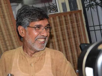 received Nobel with Children prayers : Satyarthi