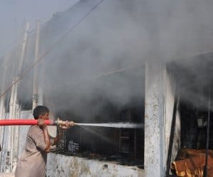 fire in sarv shiksha abhiyan nideshalaya.