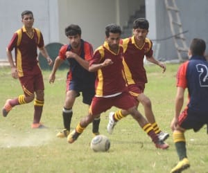 inter college football competition in jammu university