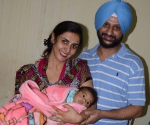 family adopted baby child ummed in jammu