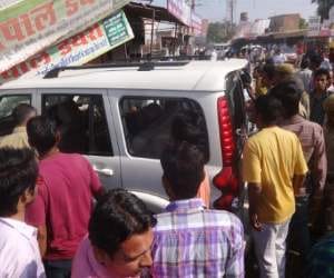 bsp candidate and 150 other people against filed FIR
