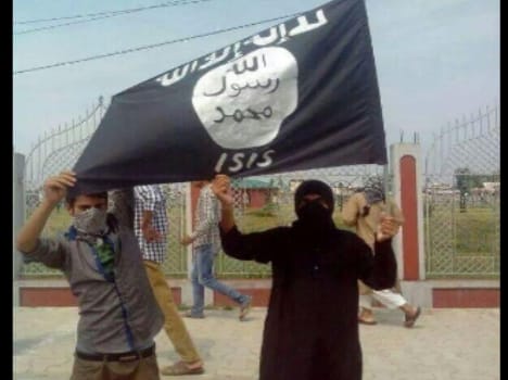 isis flag in kashmir valley worries indian army