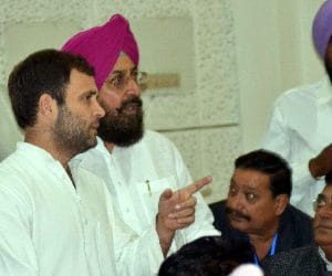rahul gandhi at chandigarh: good for punjab congress head