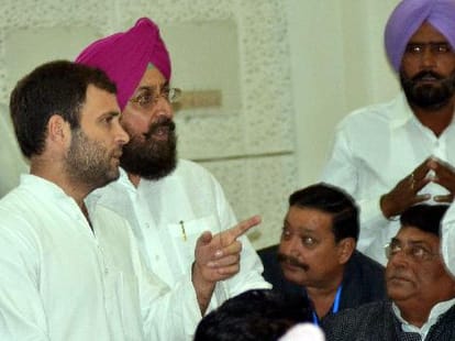 rahul gandhi at chandigarh: good for punjab congress head