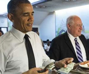 when barack obama's credit card did not work