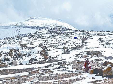 snowfall in gulmarg