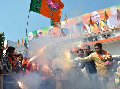 bjp gets good seats in gurgaon and faridabad, modi laher effect