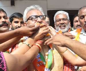 bjp celebration after election result.