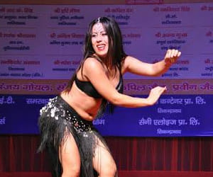 bawal after belle dance in ghaziabad during diwali celebration.