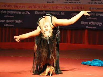 bawal after belle dance in ghaziabad during diwali celebration.