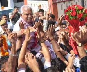 Chief Minister of Haryana roamed on scooter in jammu