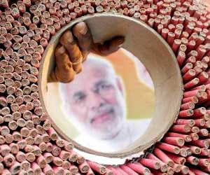 Diwali Crackers - Modi Bomb is included among other Celebrities Name