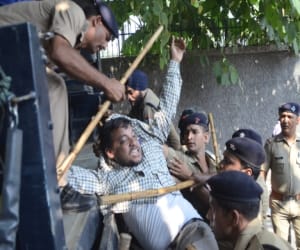 SSB guerilla protest.