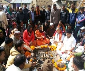 baba ramdev in kedarnath.