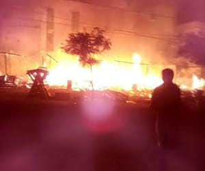 Diwali fire eight spot in Ghaziabad.