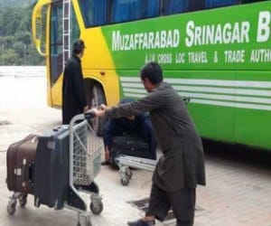 indo pak bus service on border