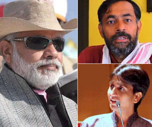 kumar vishwas and yogendra yadav praises modi.