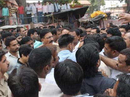 bjp leader shot dead during diwali celebration