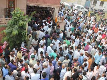 bjp leader shot dead during diwali celebration