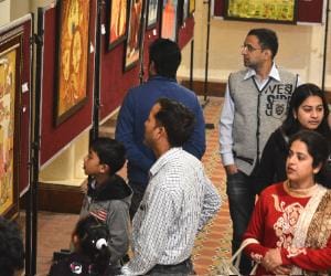 Painting exhibition at gaity theater.