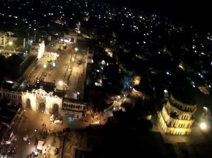 drone camera for security of lucknow.
