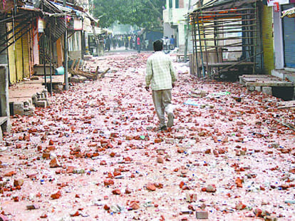 Before election delhi gone through communal tension.