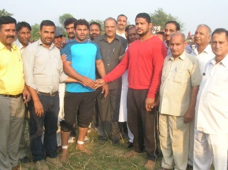 wrestling competition in domana
