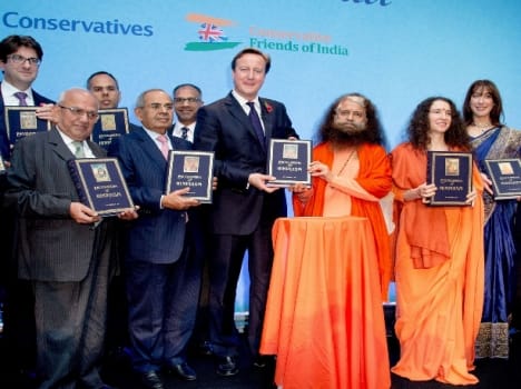 british prime minister david cameron in rishikesh.