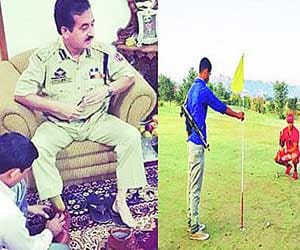 jammu and kashmir dig son posts photos of dad enjoying perks of power