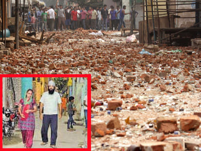 Rahul Gandhi visits Trilokpuri.