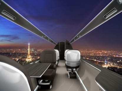 you can fly in the clouds by windowless planes