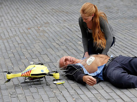 Ambulance drone’ prototype unveiled in Holland