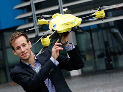 Ambulance drone’ prototype unveiled in Holland