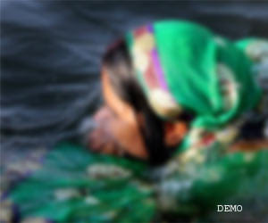 teen-pregnant Steeped in Yamuna at Chhath Puja delhi.