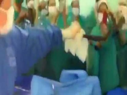 man had fish surgically removed from his bum