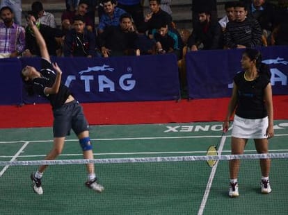 du and rohtak are the champion of badminton