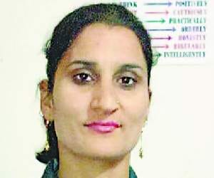 Yoga trainer Meenakashi in Indian team.